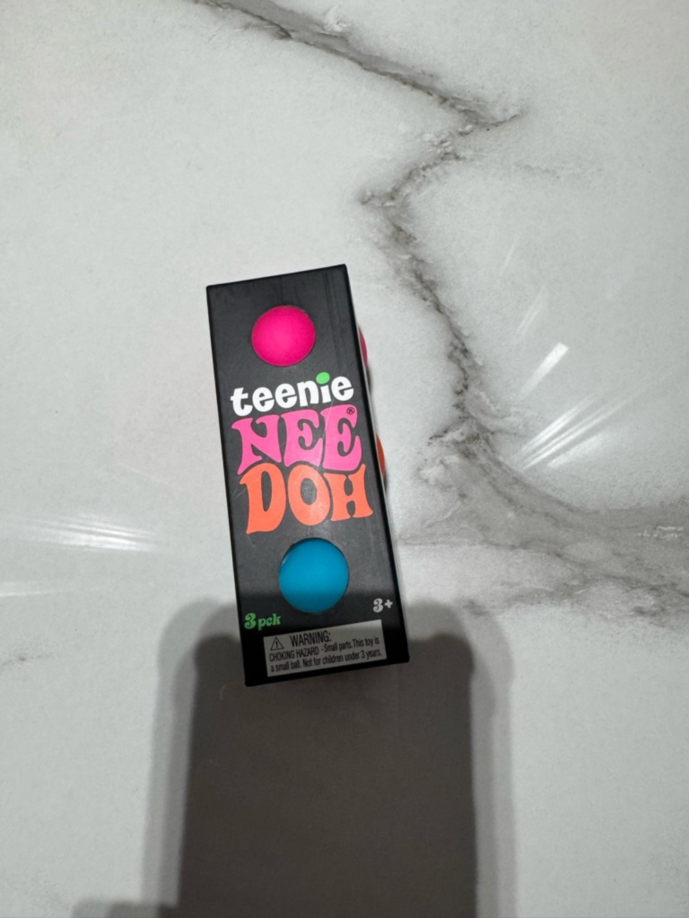 Teenie Nee Doh 3-Pack - Pink Blue Orange